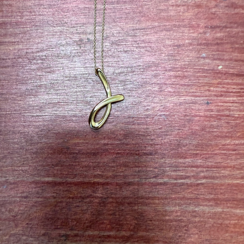 Tiffany letter J Pendant